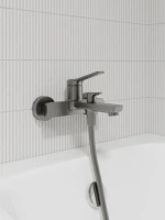 Смеситель для ванны с душем IDDIS PARGM00i02WA графит матовый Смеситель для ванны с душем IDDIS PARGM00i02WA графит матовый
