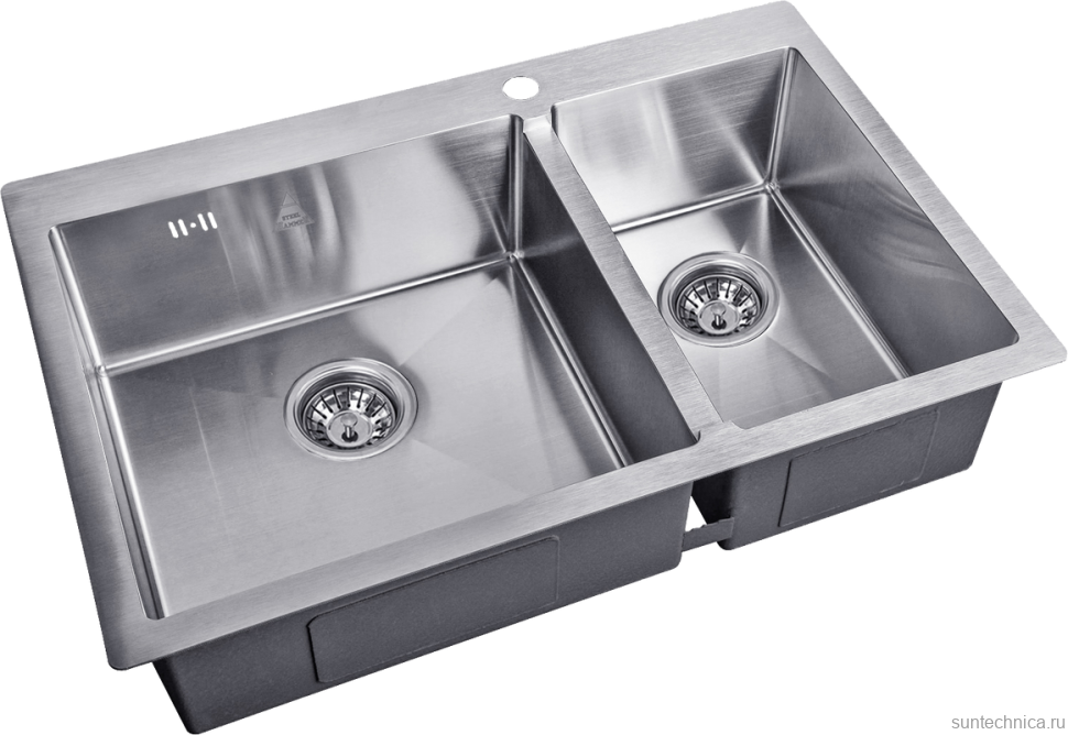 Мойка кухонная Steel Hammer SH 78-2-51-L сталь