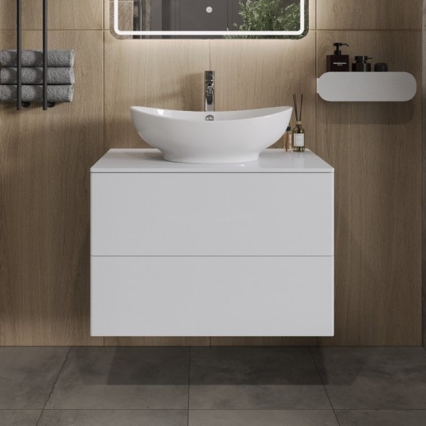 Тумба под раковину Orange Otto 75 белый глянец