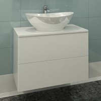 Тумба под раковину Orange Otto 75 белый глянец