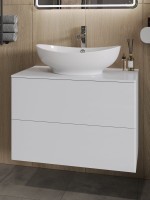 Тумба под раковину Orange Otto 75 белый глянец