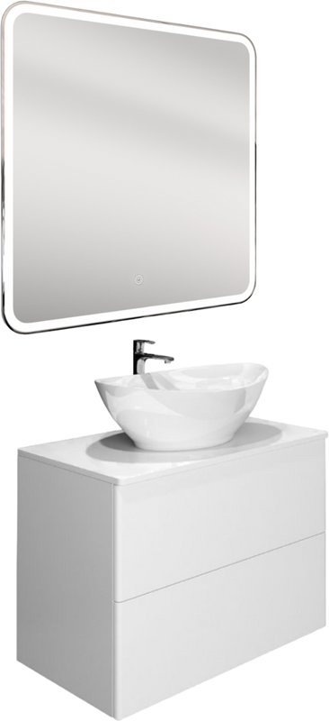 Тумба под раковину Orange Otto 75 белый глянец