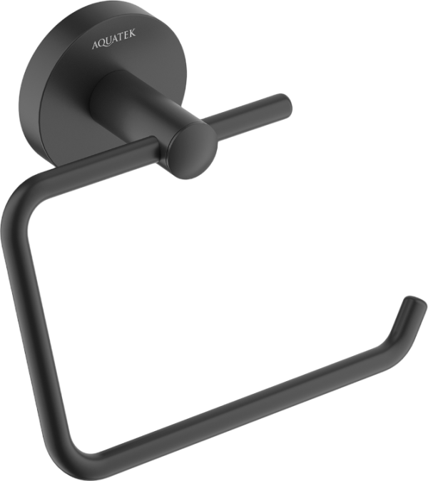 Держатель туалетной бумаги AQUATEK Оберон AQ4218MB матовый черный