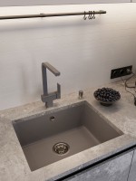 Мойка кухонная Emar Quartz EMQ-1555.P Алмаз Мойка кухонная Emar Quartz EMQ-1555.P Алмаз