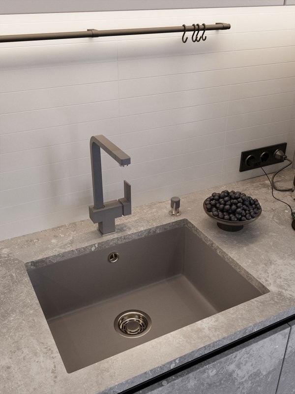 Мойка кухонная Emar Quartz EMQ-1555.P Алмаз