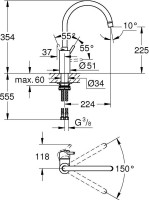 Смеситель для кухни Grohe Concetto New 32661003