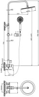Душевая стойка BelBagno Ancona DOCM-CRM