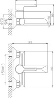 Смеситель для ванны с душем Haiba HB60805-7