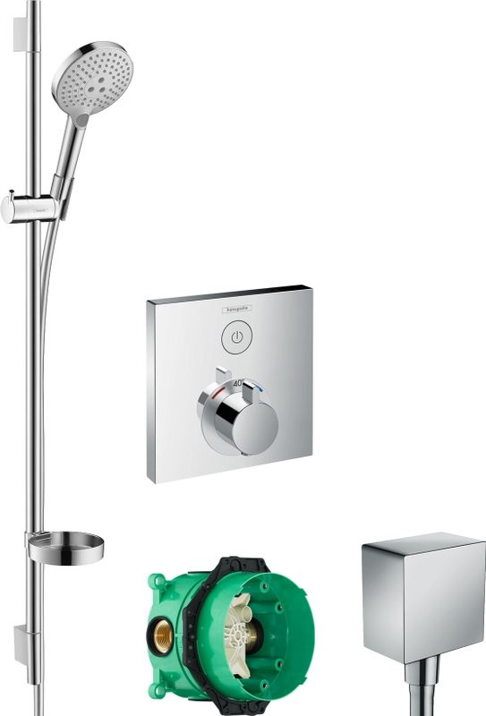 Душевой комплект Hansgrohe Термостат ShowerSelect 15762000 + 26631000 + 26455000 + 01800180