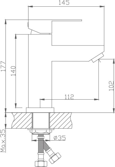 Смеситель для раковины Haiba HB801 HB10801