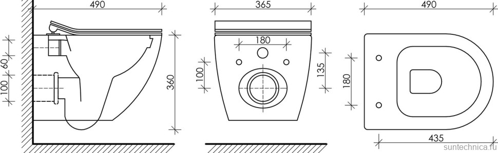 Комплект Унитаз подвесной Ceramicanova Metropol CN4002 безободковый + Крепления Geberit Duofix 111.815.00.1 к стене + Звукоизоляция + Инсталляция UP 320 111.300.00.5 + Кнопка Sigma 01 115.770.11.5 белая