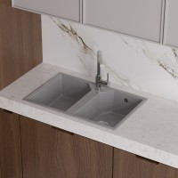 Мойка кухонная Domaci Палермо PR-770-003 серая Мойка кухонная Domaci Палермо PR-770-003 серая