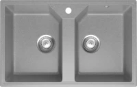 Мойка кухонная Domaci Палермо PR-770-003 серая Мойка кухонная Domaci Палермо PR-770-003 серая