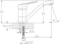 Смеситель для кухни Haiba HB16 HB4516