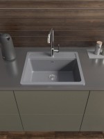 Мойка кухонная Domaci Болонья М-09-005 серая Мойка кухонная Domaci Болонья М-09-005 серая