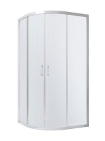 Душевой уголок Vegas Glass ZS Novo 90 01 10 профиль белый, стекло сатин