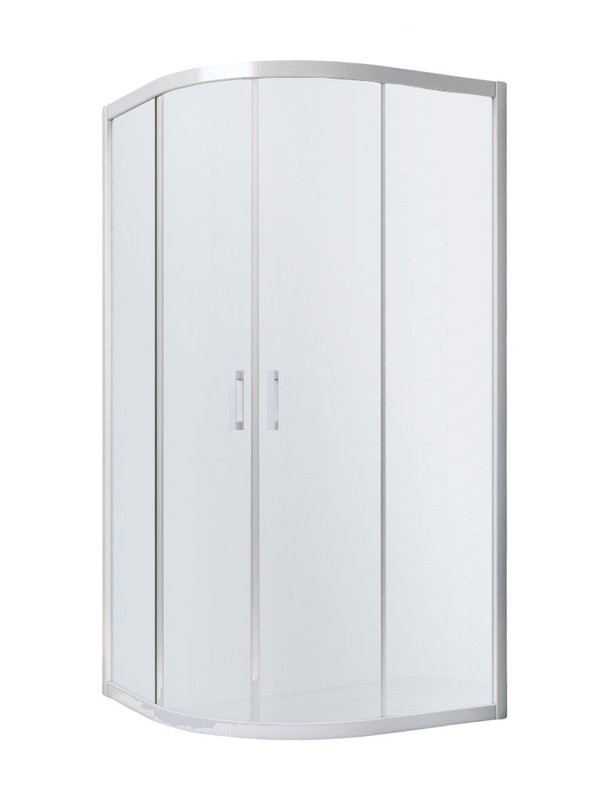 Душевой уголок Vegas Glass ZS Novo 90 01 10 профиль белый, стекло сатин