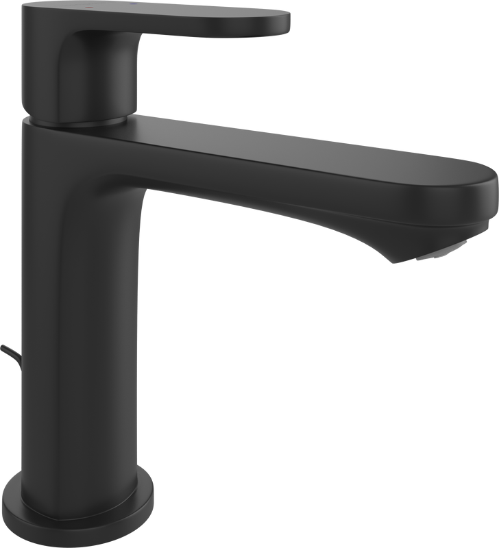 Смеситель для раковины Hansgrohe Rebris S 72517670 с донным клапаном, черный матовый
