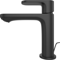 Смеситель для раковины Hansgrohe Rebris S 72517670 с донным клапаном, черный матовый