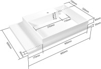 Мебель для ванной комнаты СаНта Лондон 19 R напольная Мебель для ванной комнаты СаНта Лондон 19 R напольная