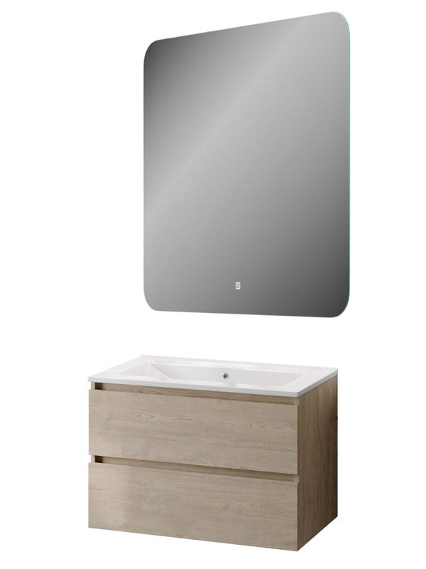 Мебель для ванной комнаты Teymi Laina 75 светлый дуб