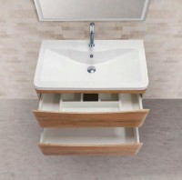 Тумба с раковиной BelBagno Acqua 100 подвесная, rovere rustico