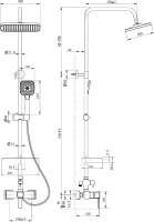 Душевая стойка Lemark Evitta LM0560C