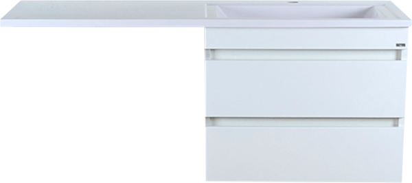 Тумба с раковиной Misty Фостер 55 подвесная, под стиральную машину R