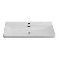 Тумба с раковиной BelBagno Due 80 ручки матовый темный никель, bianco lucido