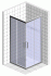Душевой уголок STWORKI Дублин 100x100 см профиль хром матовый, стекло матовое, квадратный