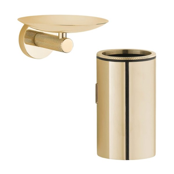 Набор Стакан Boheme Uno 10974-G + Мыльница 10973-G