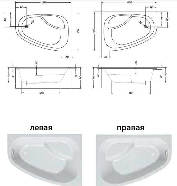 Акриловая ванна Kolpa San Chad/S L с сидением 170х120