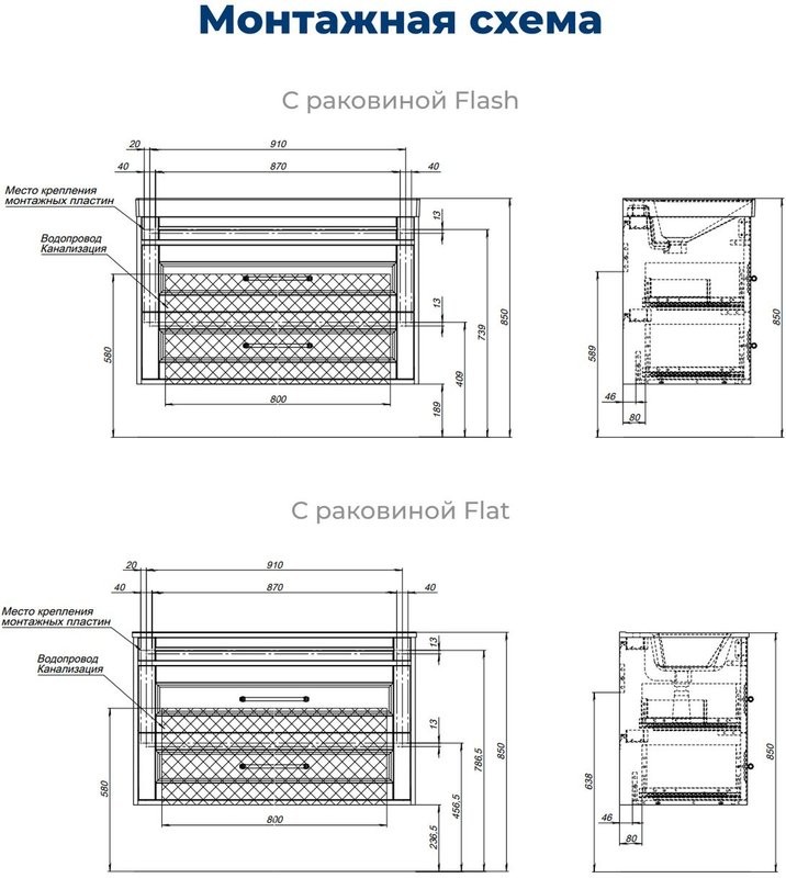 Тумба под раковину без столешницы Aquanet Бостон new 100 белый сатин, ручки золото