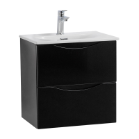 Тумба под раковину BelBagno Marino-cer-mini 50 подвесная, nero lucido