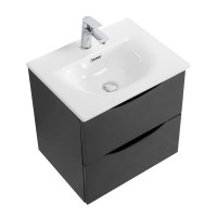 Тумба под раковину BelBagno Marino-cer-mini 50 подвесная, nero lucido