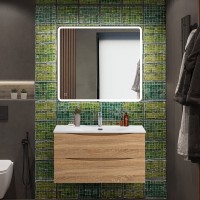 Тумба с раковиной BelBagno Marino-cer-n 90 подвесная, rovere bianco