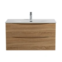 Тумба с раковиной BelBagno Marino-cer-n 90 подвесная, rovere bianco