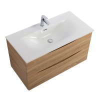 Тумба с раковиной BelBagno Marino-cer-n 90 подвесная, rovere bianco