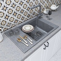 Комплект Мойка AQUATON Делия 78 серая + Измельчитель Zorg Inox D