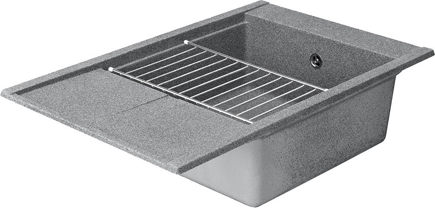 Комплект Мойка AQUATON Делия 78 серая + Измельчитель Zorg Inox D