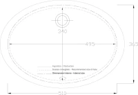 Раковина ArtCeram Diana DIL001 Раковина ArtCeram Diana DIL001
