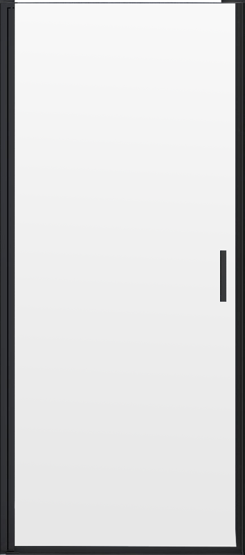 Душевая дверь в нишу Vincea Alpha VDP-3AL800CLB 80 см, стекло прозрачное, черный