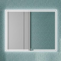 Зеркало KERAMA MARAZZI Mio 100 белое, с подсветкой