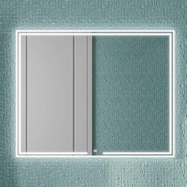 Зеркало KERAMA MARAZZI Mio 100 белое, с подсветкой