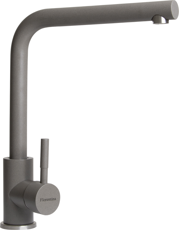 Смеситель для кухни Florentina Фабио FL серый шелк