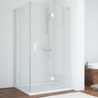 Душевой уголок Vegas Glass AFA-F 100*90 01 01 R профиль белый, стекло прозрачное