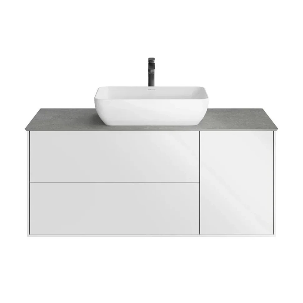 Тумба с раковиной KERAMA MARAZZI Plaza Modern 120 с тремя ящиками, белая
