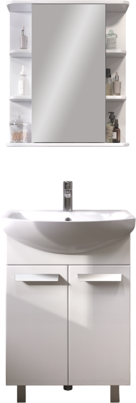 Тумба под раковину без столешницы Vigo Hoska 60 2 дверцы, для раковины Уют, белая