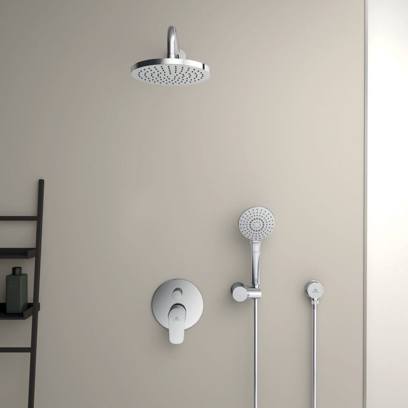 Душевой комплект Ideal Standard Ceraflex хром, С ВНУТРЕННЕЙ ЧАСТЬЮ