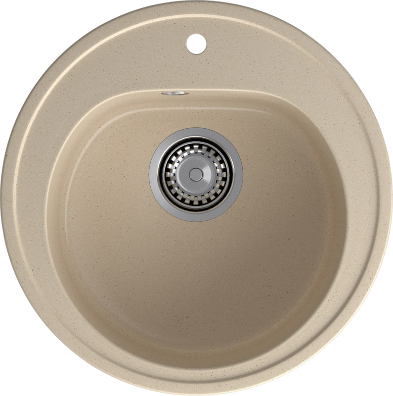 Комплект Мойка GranFest Rondo R-510 кашемир + Смеситель MEGA Ege MG-PL10 хром